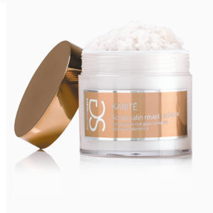 SCRUB SALIN RÉVEIL RADIEUX - Scrub salino con gusci di Karité e acido ialuronico