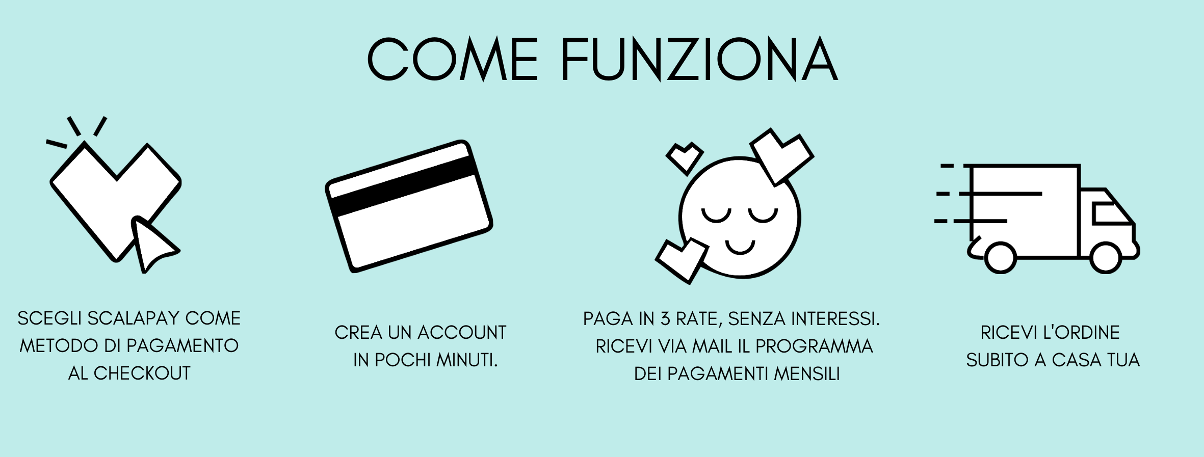 SCEGLI SCALAPAY COME METODO DI PAGAMENTO AL MOMENTO DEL CHECKOUT (2)