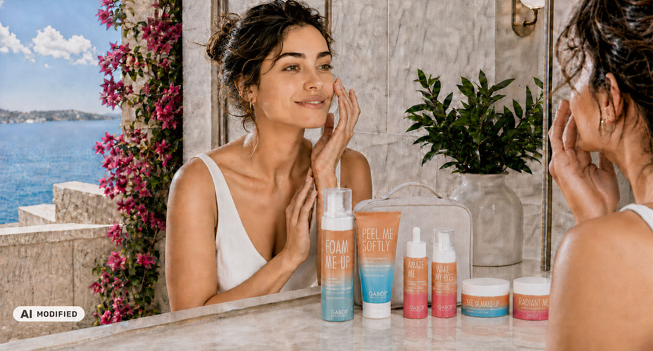 Beauty case in vacanza: pochi prodotti, scelti bene. Scegli la linea alla vitamina C ed esosomi
