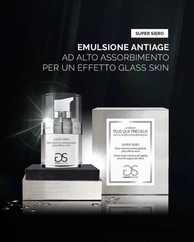 C’è una nuova luce che illumina la pelle ✨
Il Super Siero ai 15 acidi ialuronici è un’emulsione ad alto assorbimento con azione antietà globale, la sua texture leggera e setosa si fonde sulla pelle lasciandola luminosa ed elastica. Con peptidi biomimetici e inulina, affina la grana della pelle, migliora l’elasticità e restituisce un'idratazione profonda e un visibile effetto glass-skin. 

​​#GaborCosmetics #15acidiialuronici #acidoialuronico #skincare #beautyroutine #antiage