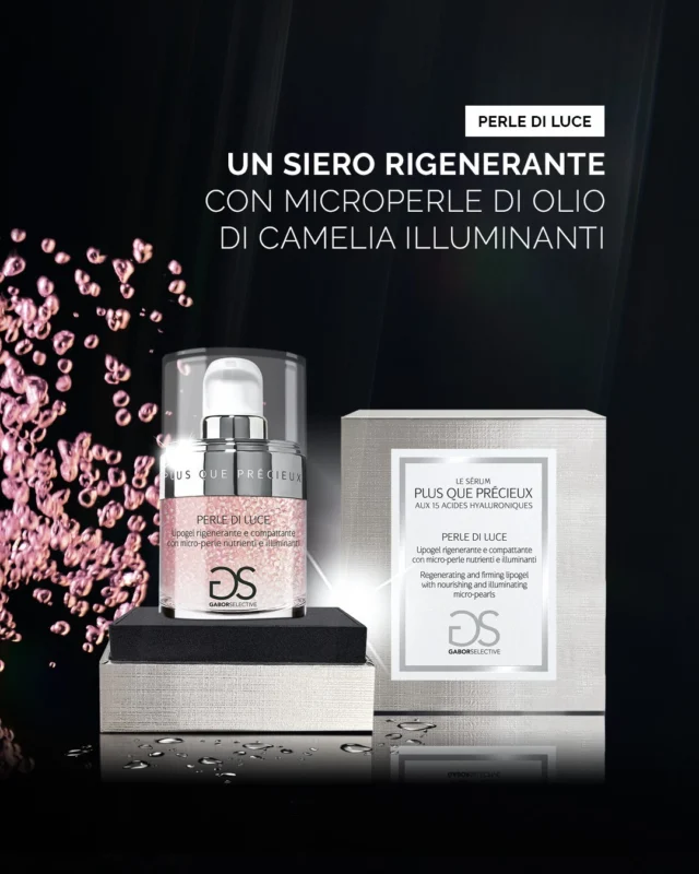 Un trattamento che trasforma la pelle.
Il nuovo siero Perle di Luce è un lipogel rigenerante formulato per compattare e idratare in profondità la pelle del viso. La sinergia dei 15 acidi ialuronici e delle microperle gelificate donano un'incantevole uniformità al tono della pelle, mentre l’elegante profumazione trasforma ogni applicazione in un momento di benessere.

#GaborCosmetics #15acidiialuronici #acidoialuronico #skincare #beautyroutine #antiage
