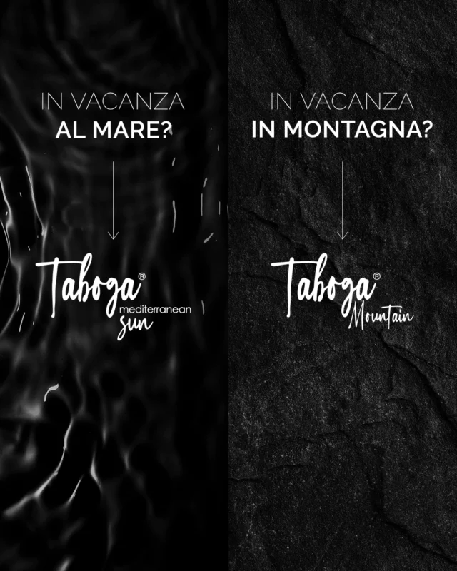Vacanze al mare o in montagna?​
Qualunque sia la tua meta, porta con te la protezione giusta.​

☀️ Taboga Mediterranean Sun per la pelle accarezzata dal sale e dal sole.​
🏔️ Taboga Mountain per affrontare l’aria e i raggi d’alta quota.​

Tu scegli la destinazione, noi la protezione.​

#GaborCosmetics #skincare #solaricorpo #protezionesolare