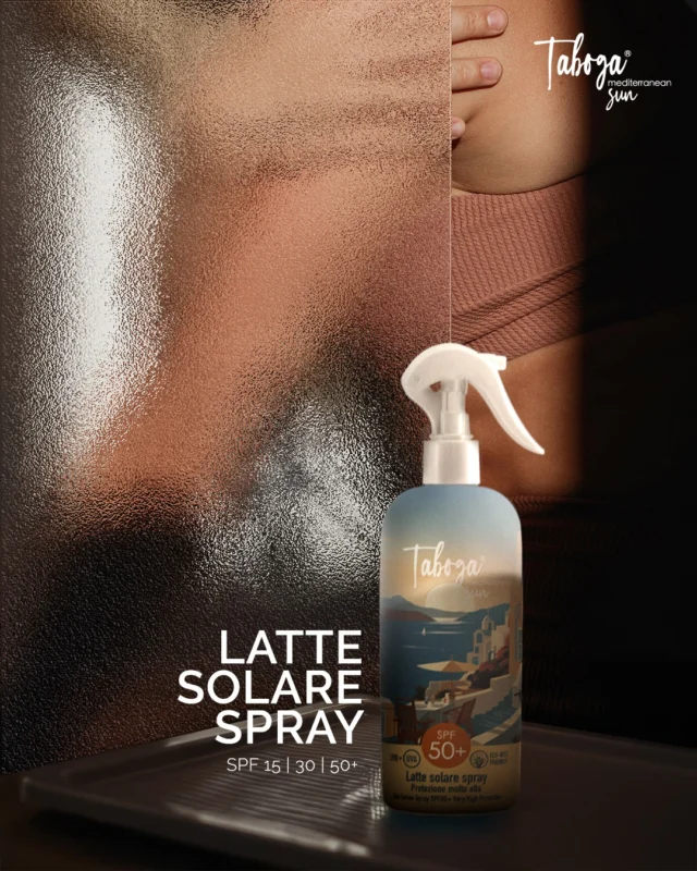 ☀️ Lasciati avvolgere dalla texture ultra leggera del Latte Solare Spray Taboga Mediterranean Sun.​
Disponibile in tre diversi gradi di protezione: SPF 15, SPF 30 e SPF 50+. Una texture leggera, un assorbimento rapido e una protezione completa per viso e corpo, grazie ai nuovi filtri eco-reef friendly ad ampio spettro UVA e UVB.​
🌊 Per un’abbronzatura intensa e duratura, che rispetta la tua pelle e il mare.​

​#GaborCosmetics #skincare #beautyroutine #antiage #routinecorpo #skincarecorpo #solaricorpo #protezionesolare